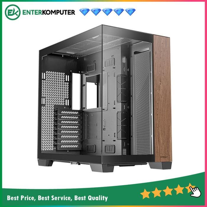 Antec CONSTELLATION C8 WOOD - Full-Tower E-ATX Gaming Case - Dual Chamber Design - 4mm Tempered Glass with Exotic WOOD - Right Side Full Mesh Panel - Type C Ready - foto 1