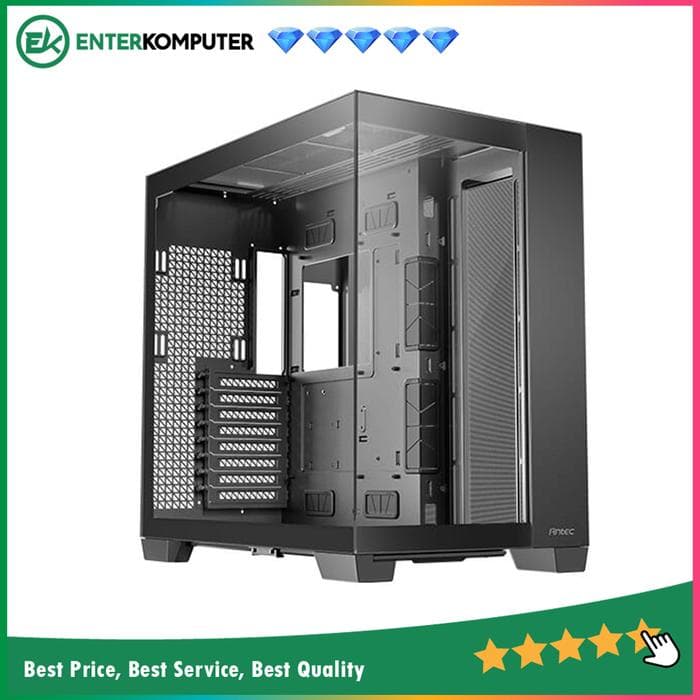 Antec CONSTELLATION C8 BLACK - Full-Tower E-ATX Gaming Case - Dual Chamber Design - 4mm Tempered Glass Side Panel - Right Side Full Mesh Panel - Type C Ready - foto 1