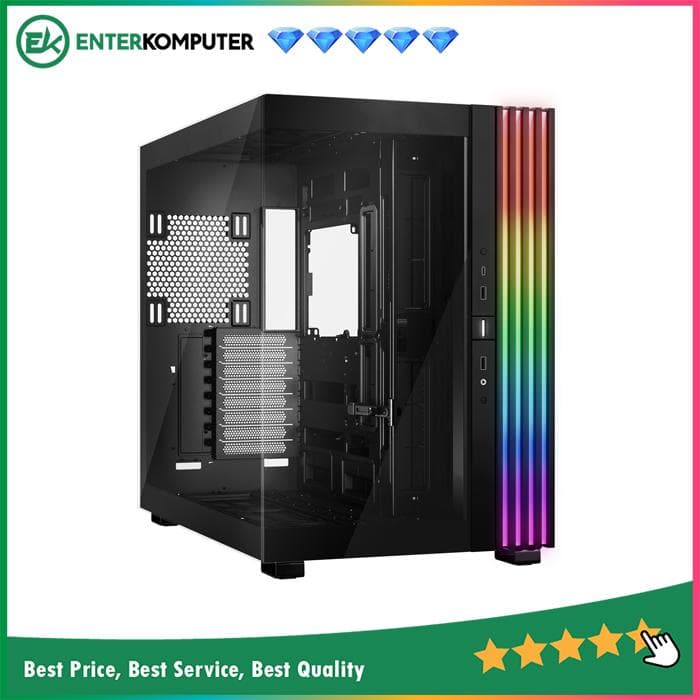 be quiet! Gaming Case LIGHT BASE 900DX Black - E-ATX Support - Impressive illumination with ARGB LED Strip - Fully Windowed Front and Side Panel - Panorama Design for Perfect Visibility - foto 1