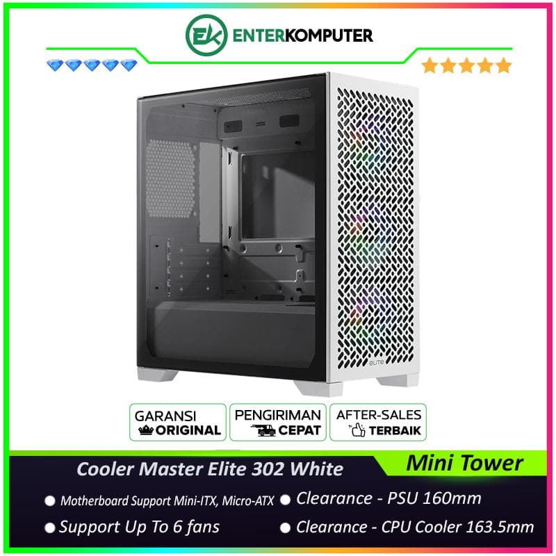 Cooler Master Elite 302 White - foto 1