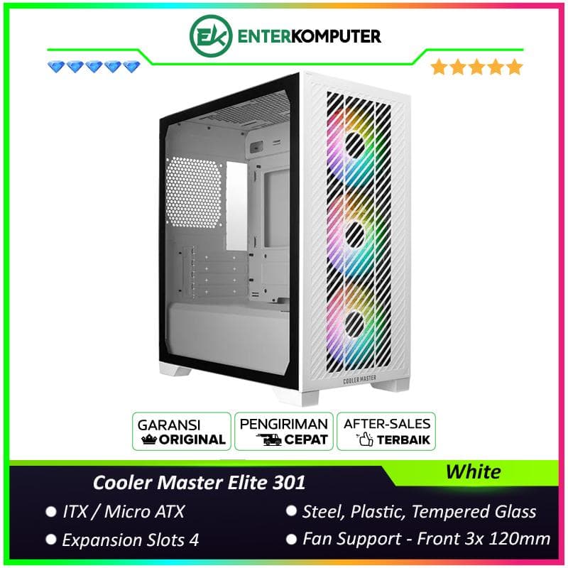 Cooler Master Elite 301 White - foto 1