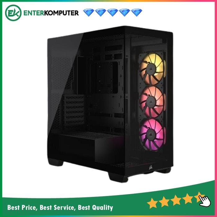 Corsair iCUE LINK 3500X RGB Tempered Glass (Black) - foto 1