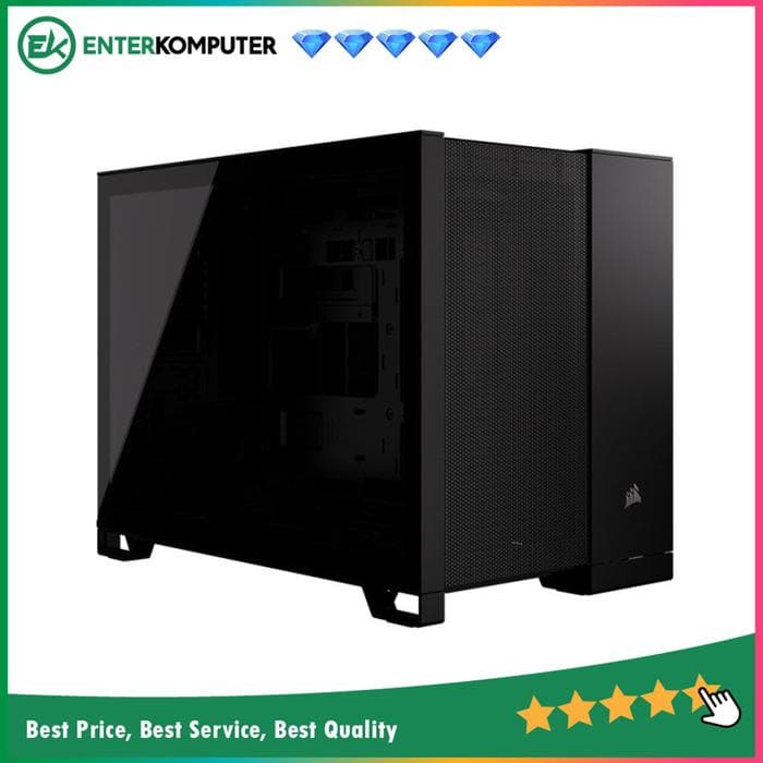 Corsair 2500D AIRFLOW Mid-Tower Dual Chamber Case - Black - foto 1