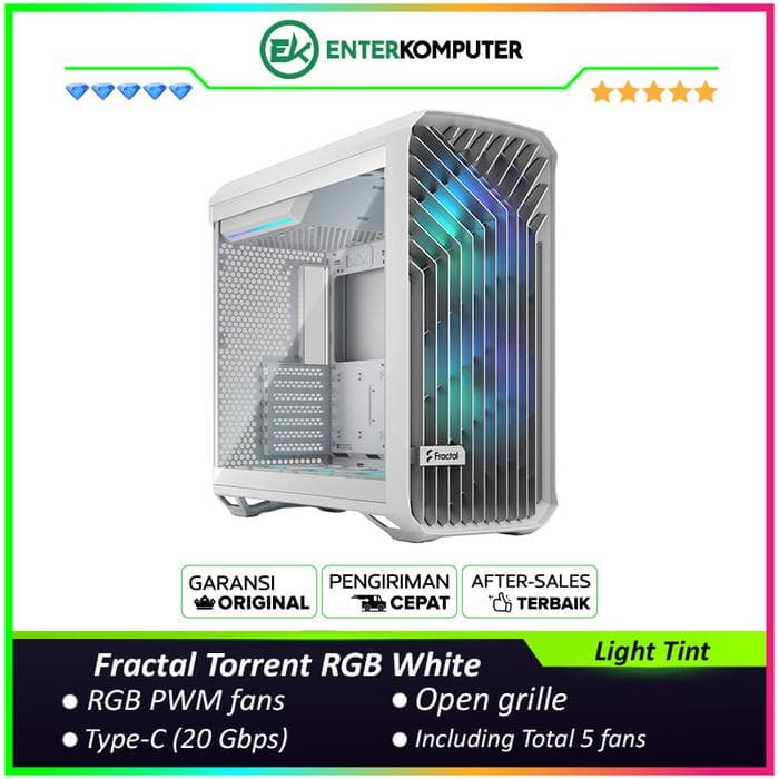 Fractal Torrent RGB White TG Light Tint - foto 1