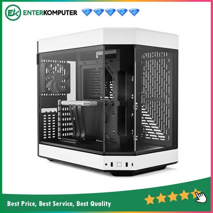 Hyte Y60 Panda - Modern Aesthetic Dual Chamber ATX Case - foto 1