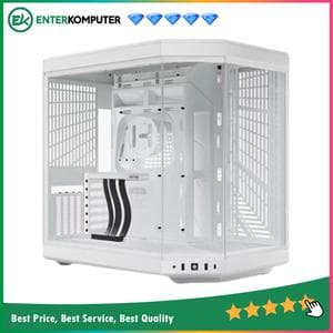 Hyte Y70 Snow White - Modern Aesthetic Dual Chamber ATX Case - foto 1