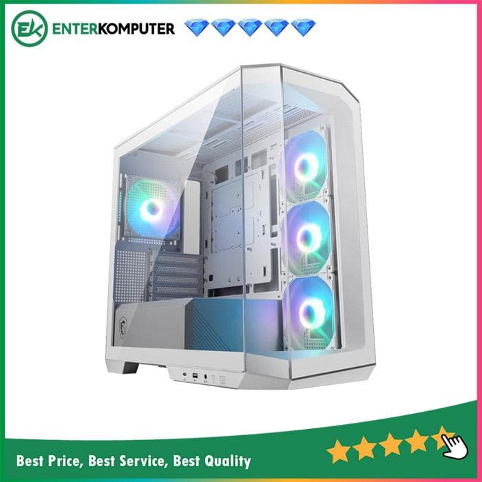 MSI MAG Pano M100R PZ White Gaming Case - foto 1