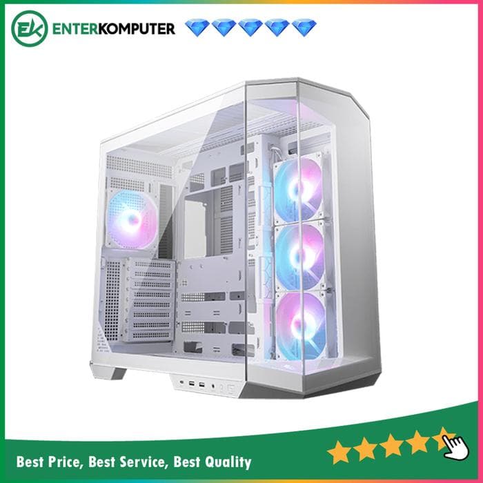 MSI MAG Pano 100R PZ White Gaming Case - foto 1