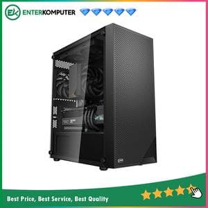 PCCooler C3 B310 Black - Tempered Glass - foto 1