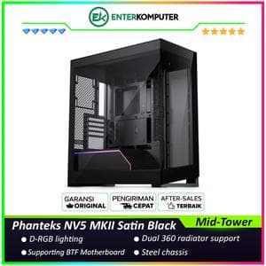 Phanteks NV5 MKII Satin Black D-RGB Near-seamless Glass View Full Tower Case - foto 1