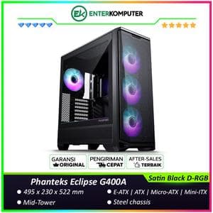 Phanteks Eclipse G400A Satin Black D-RGB Spacious Mid-Tower Case - foto 1