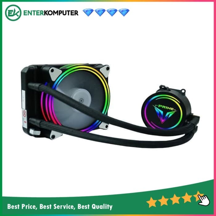 PRIME POLAR 120T Water Cooling 120mm Radiator - Leak Proof - ARGB - Aura Sync - Support LGA 1700 - foto 1