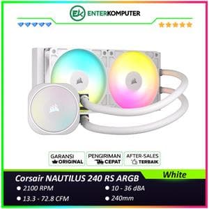 Corsair NAUTILUS 240 RS ARGB White Liquid CPU Cooler - foto 1