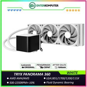 TRYX PANORAMA 360 WHITE L-shaped AMOLED Screen Liquid Cooler - foto 1