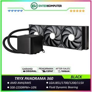 TRYX PANORAMA 360 BLACK L-shaped AMOLED Screen Liquid Cooler - foto 1