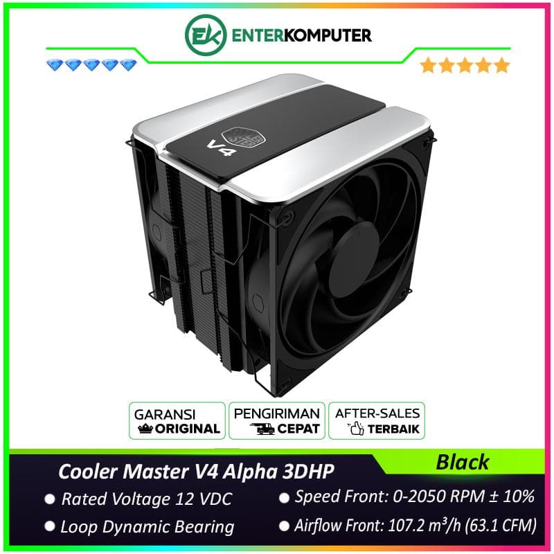Cooler Master V4 Alpha 3DHP Black - foto 1
