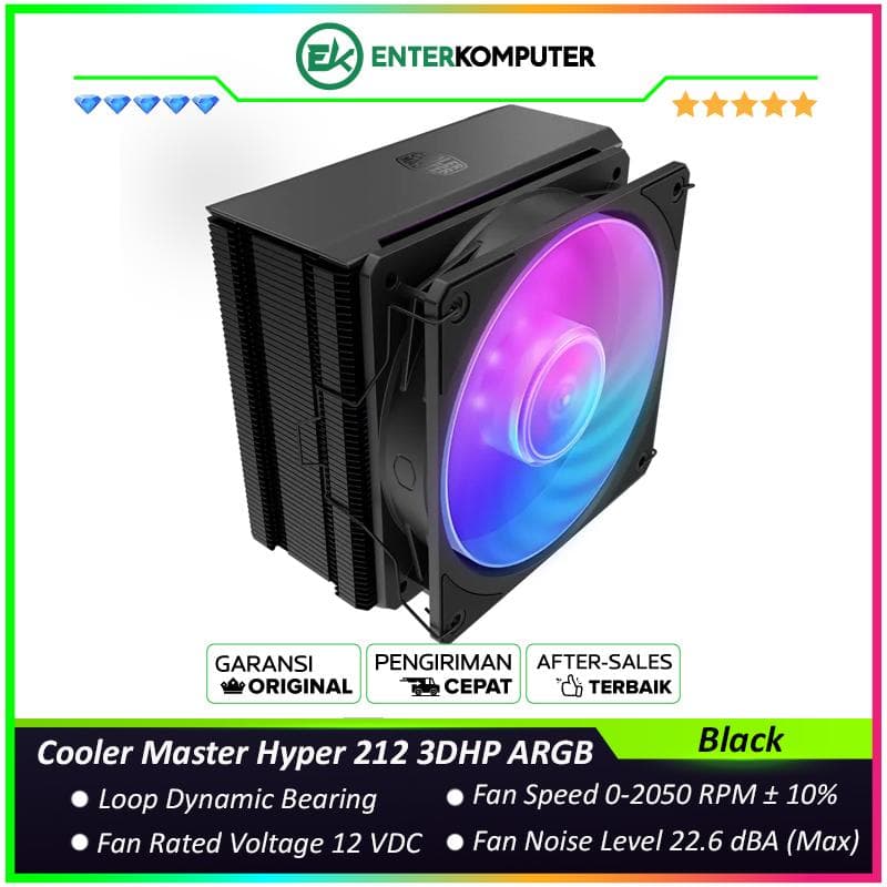 Cooler Master Hyper 212 3DHP Black ARGB - foto 1