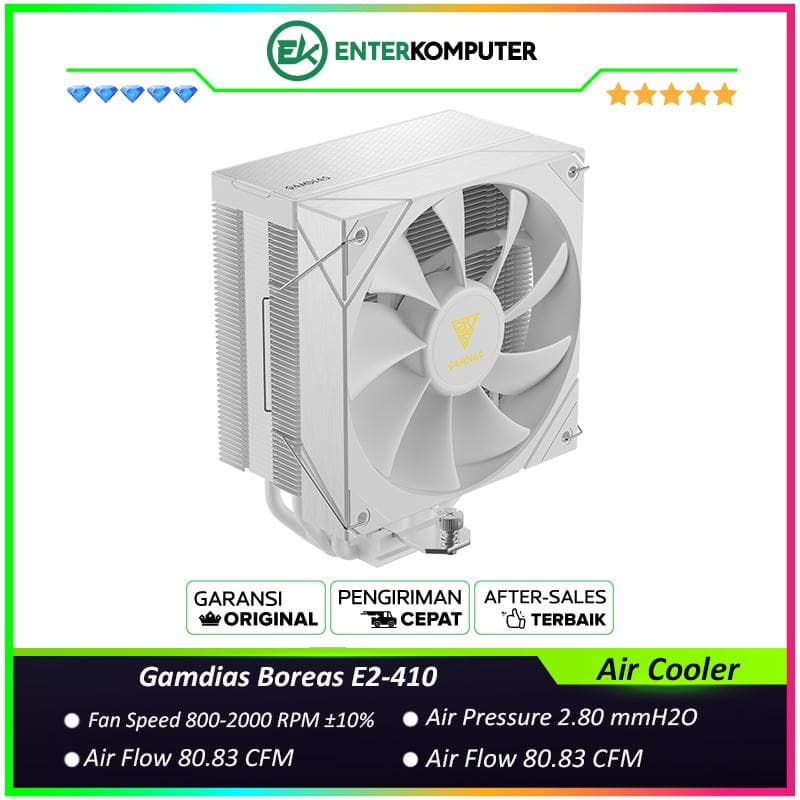 Gamdias Boreas E2-410 White Single Tower Air Cooler - foto 1
