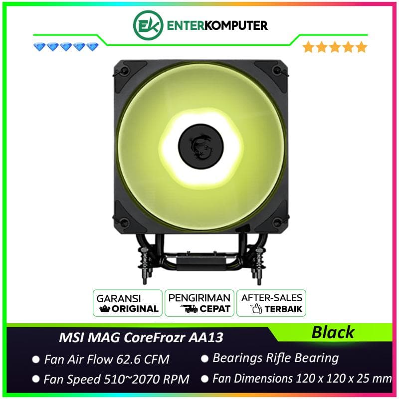 MSI MAG CoreFrozr AA13 Single Tower CPU Cooler - Support LGA1700/LGA1851/AM4/AM5 - foto 1