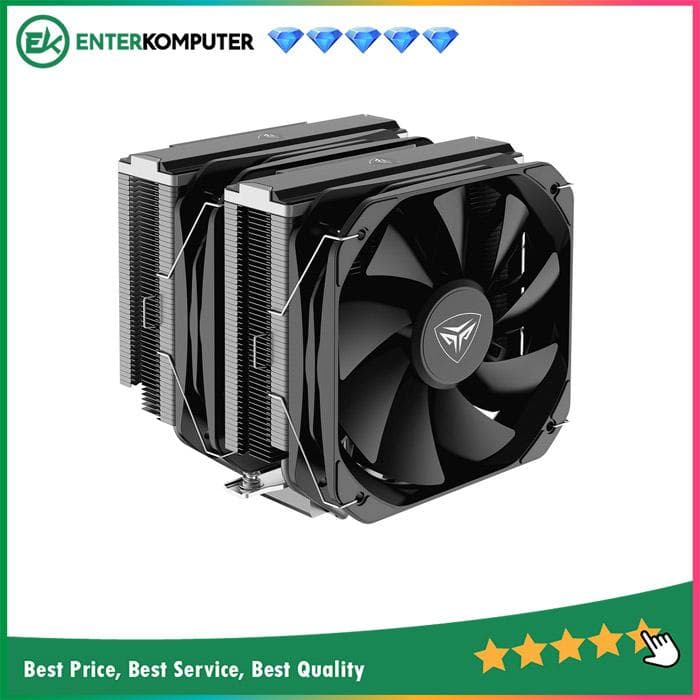 PCCooler GameIce G6 Black Dual Tower CPU Cooler - foto 1