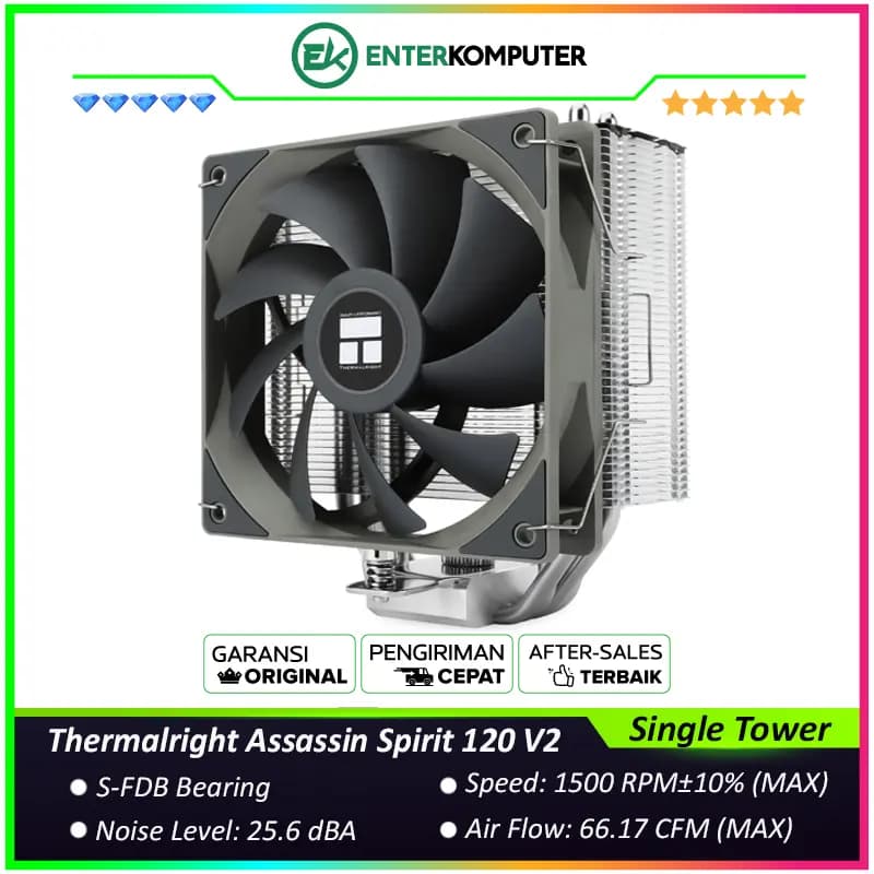 Thermalright Assassin Spirit 120 V2 Single Tower CPU Cooler - foto 1