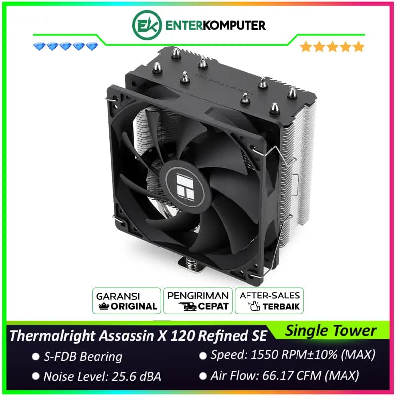 Thermalright Assassin X 120 Refined SE Single Tower CPU Cooler - foto 1