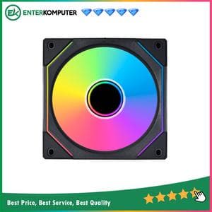LIAN LI UNI FAN SL-INFINITY 120 BLACK - SINGLE FAN - 12CM ARGB FAN - Infinity Mirror ARGB Fan - foto 1