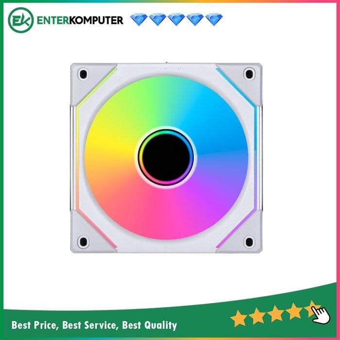 LIAN LI UNI FAN SL-INFINITY 120 WHITE - SINGLE FAN - 12CM ARGB FAN - Infinity Mirror ARGB Fan - foto 1