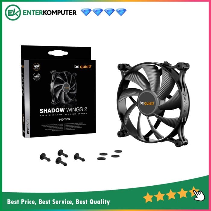 be quiet! Shadow Wings 2 - 140mm PWM - World Class Quiet 14.9 dB(A) - foto 1
