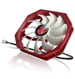 Raijintek Boreas A - 14cm with 11 Fan Blades Design - Outstanding Silence - Red White - foto 1
