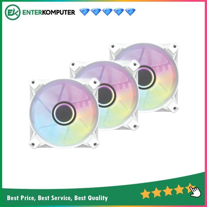 Aigo DarkFlash Infinity 8 White (3 x 12CM Fan A-RGB) - foto 1