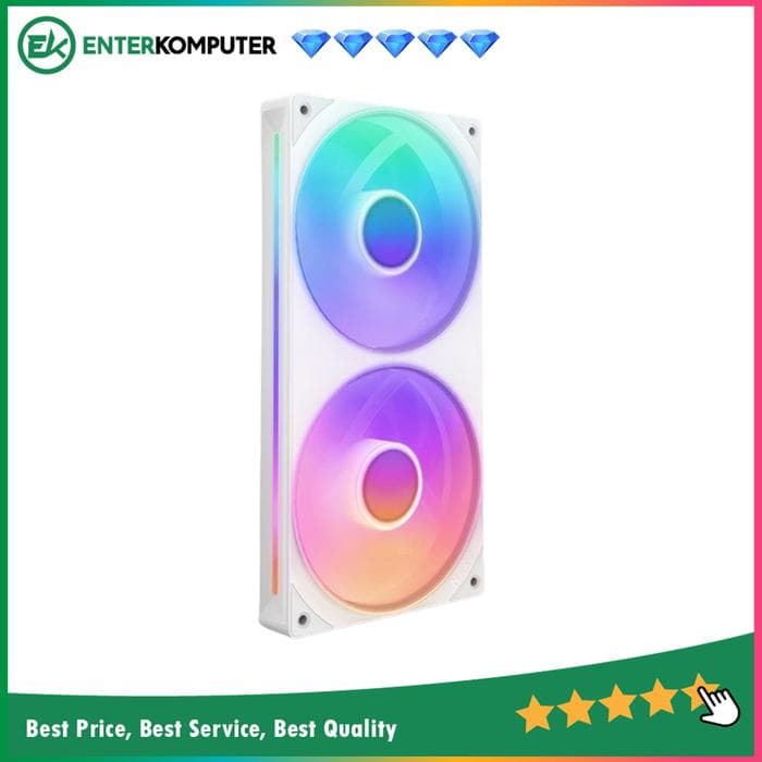 NZXT F240 RGB Core 240mm Single-Frame RGB Fan - Matte White - foto 1