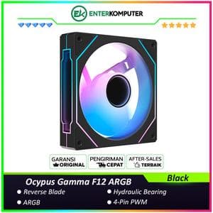Ocypus Gamma F12 ARGB Black Reverse 12CM PWM Fan - foto 1