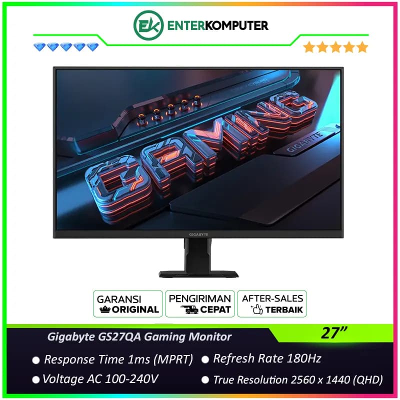 Gigabyte GS27QA 27 QHD SS IPS 180Hz Gaming Monitor - foto 1