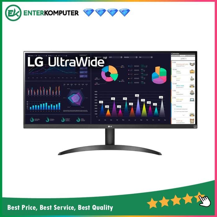 LG 34 34WQ500-B UltraWide FHD VESA Display HDR IPS Monitor with AMD FreeSync - foto 1