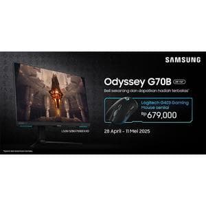 SAMSUNG 32 S32BG700 Odyssey G7 UHD IPS Gaming Monitor 144Hz G-Sync Compatible with Smart TV Experience - foto 1