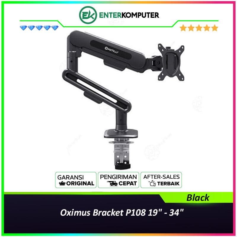 Oximus Bracket P108 19 - 34 (Hitam - Hitam) - foto 1
